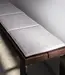 Bench cushion, custom-made with quilting