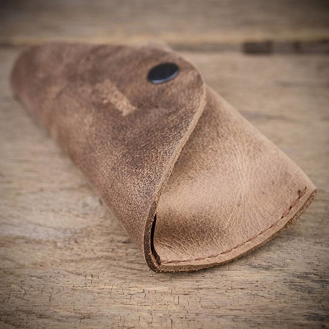 Antik-Leder Brillenetui