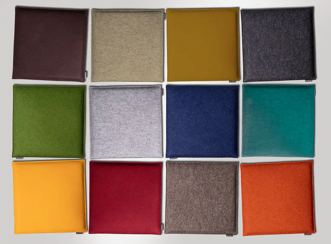 Seat cushion colorful of felt