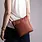clear leather bag women small