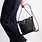 clear leather bag women small