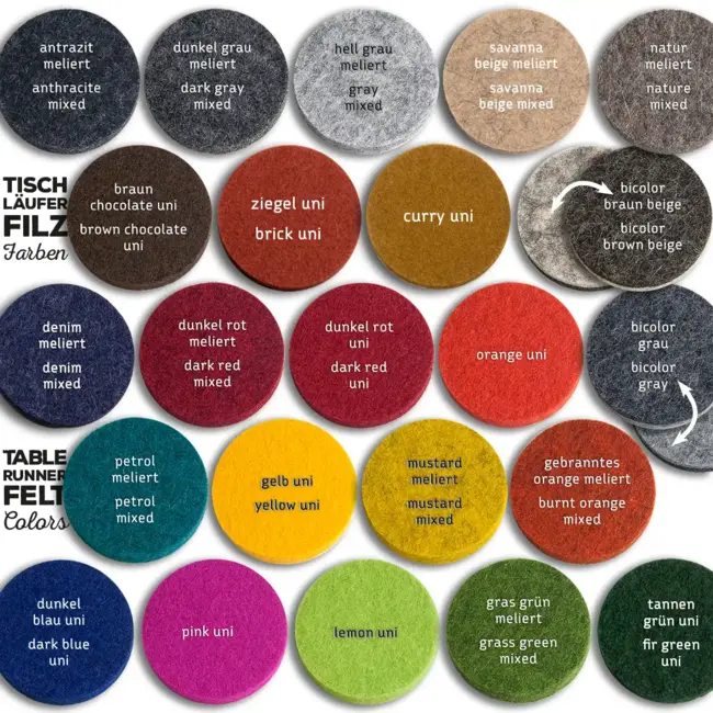 Tischläufer Filz nach Maß