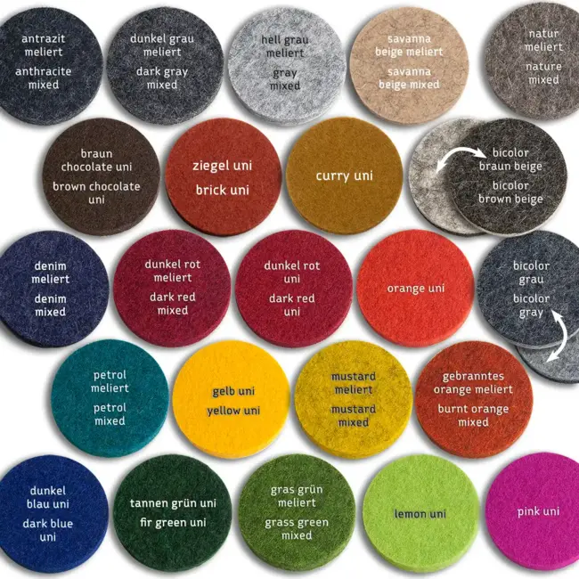 wall protection of felt