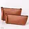 Cosmetic bag in leather
