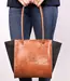 shoulder bag of cowhide leather & wool felt RESULTAT