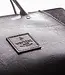 shoulder bag of cowhide leather & wool felt RESULTAT