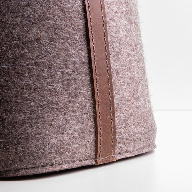 shopping basket of felt