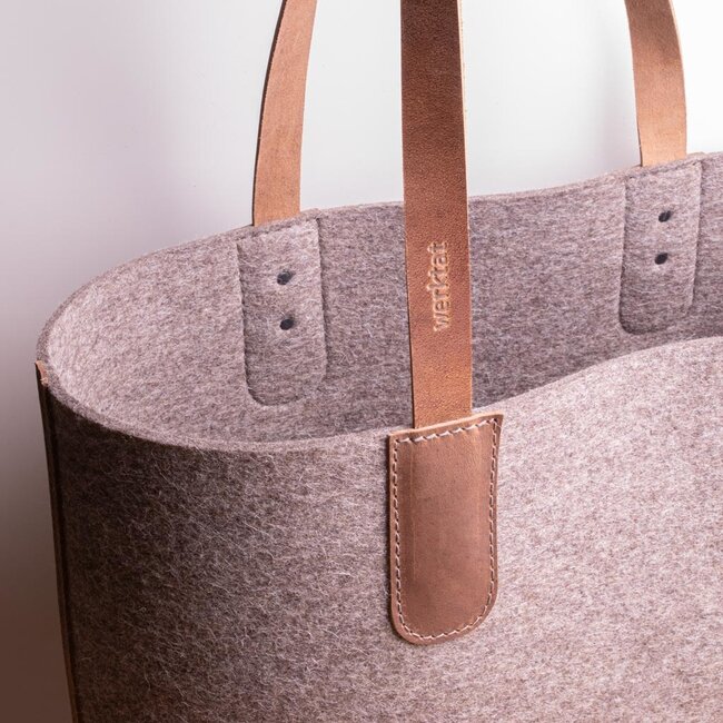 shopping basket of felt