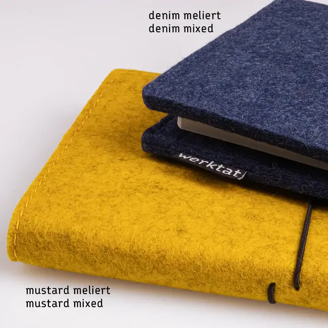 notebook with felt cover