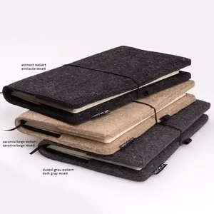 notebook with felt cover