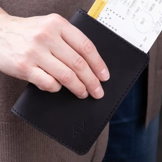 Reisepasshülle Leder