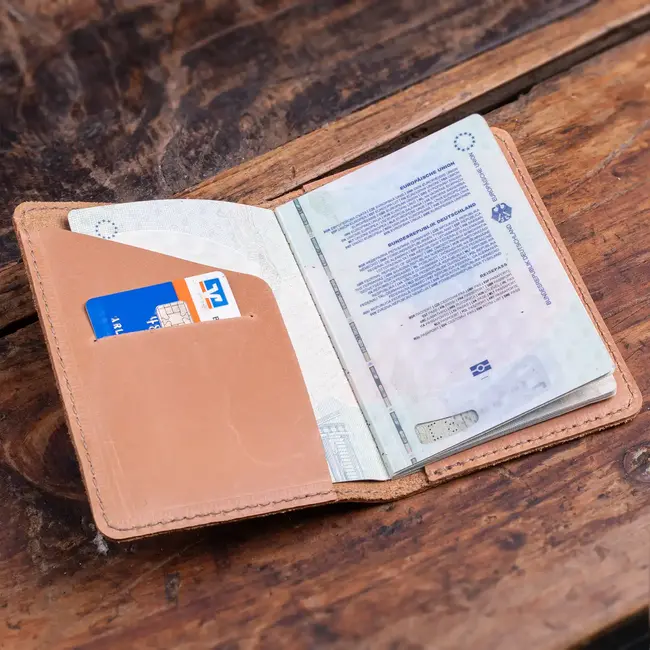 Reisepasshülle Leder