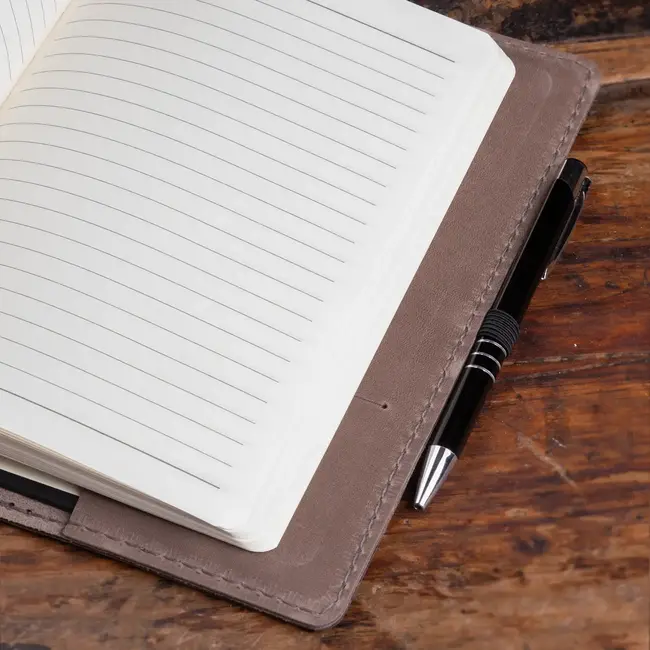 Notizbuch mit Leder Umschlag