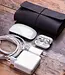 Cable pouch in cowhide leather