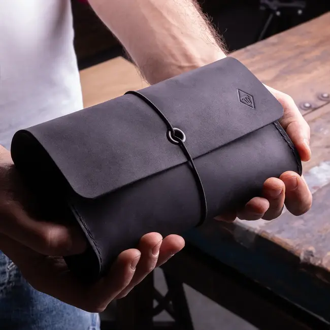 Kabeltasche aus Rindleder