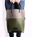 Foldover bag in cowhide lether & wool felt CHARAKTERSTÜCK