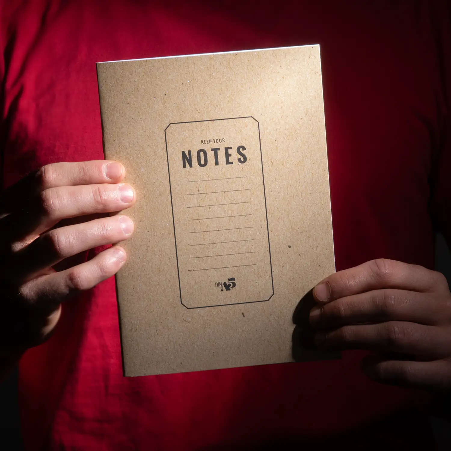 12 A5 Liniierte Notizbücher Im Pack - Kraftpapier Cover & 80g/m² Papier