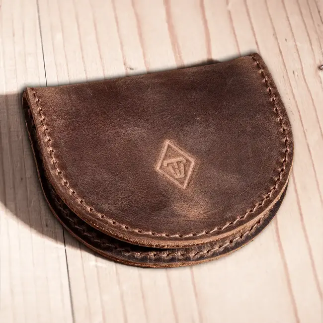 coin purse horseshoe leather