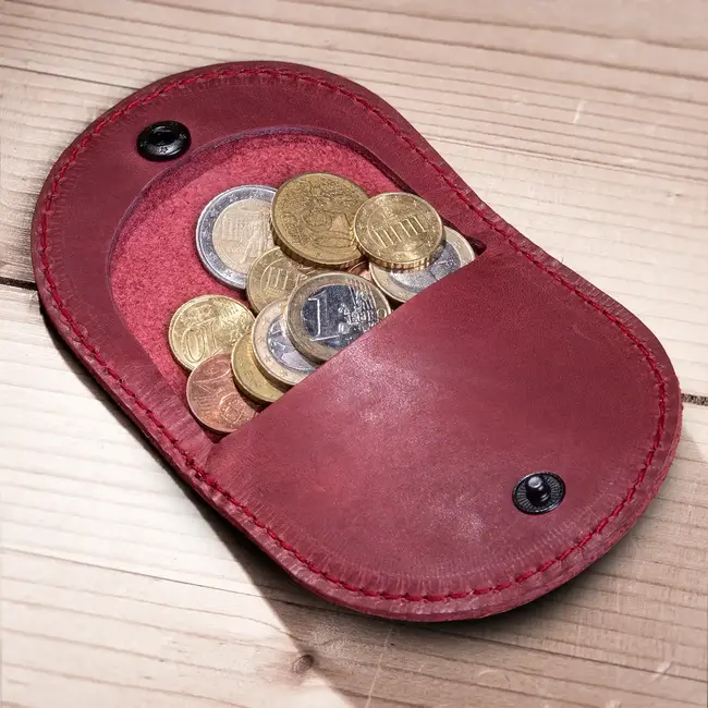 coin purse horseshoe leather