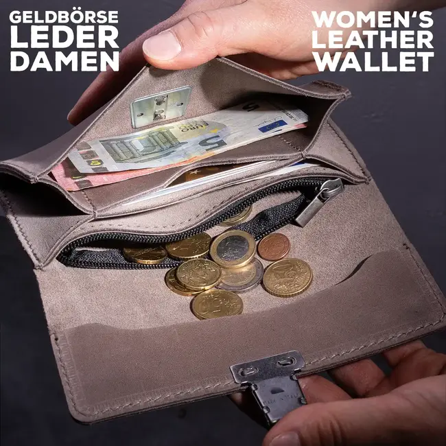 Geldbörse Leder Damen