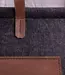feltbag large in wool felt & buffalo leather BOAT BAG