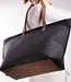 feltbag large in wool felt & buffalo leather BOAT BAG