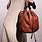 bucket bag of leather