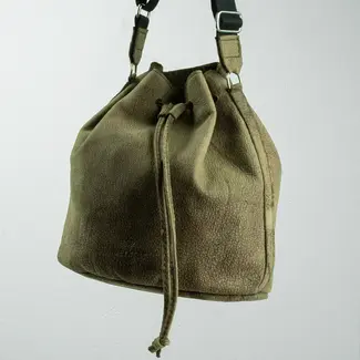bucket bag of leather