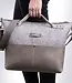 Office bag for over-the-shoulder wear, leather & felt