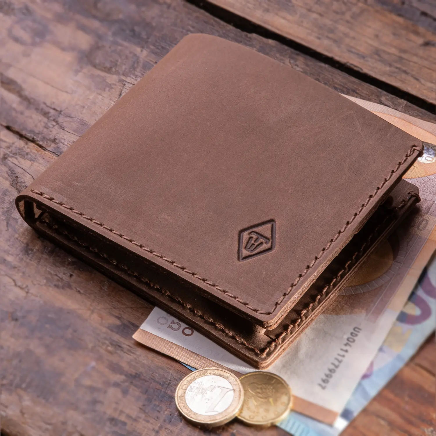 Portemonnaie Herren Geldbeutel Rindsleder Geldbeutel Herren