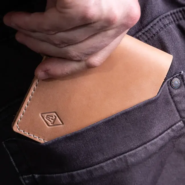 Bifold of leather