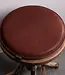round seat cushion in leather