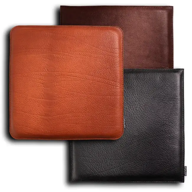 square leather seat cushion