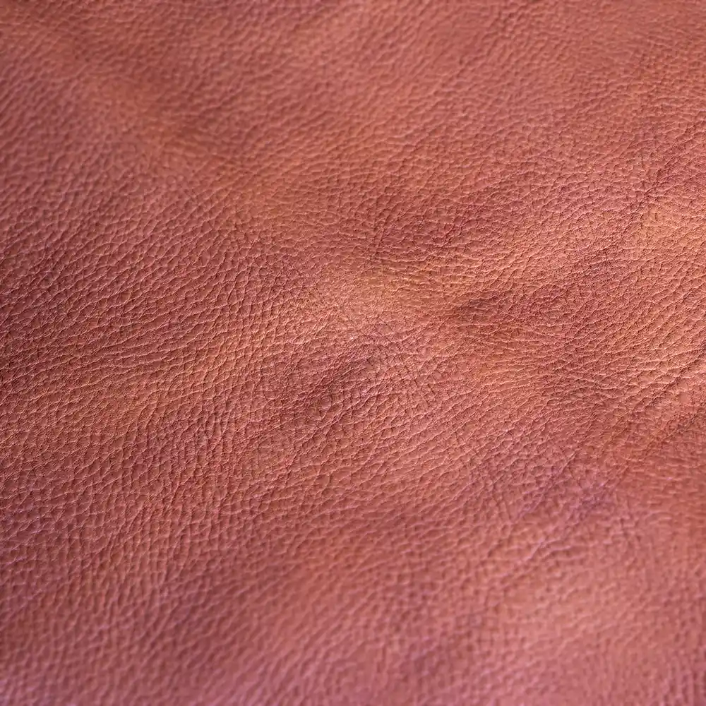Leather surface with significant color variations