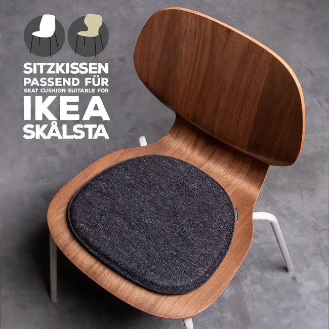 Seat cushion suitable for IKEA SKÅLSTA of felt