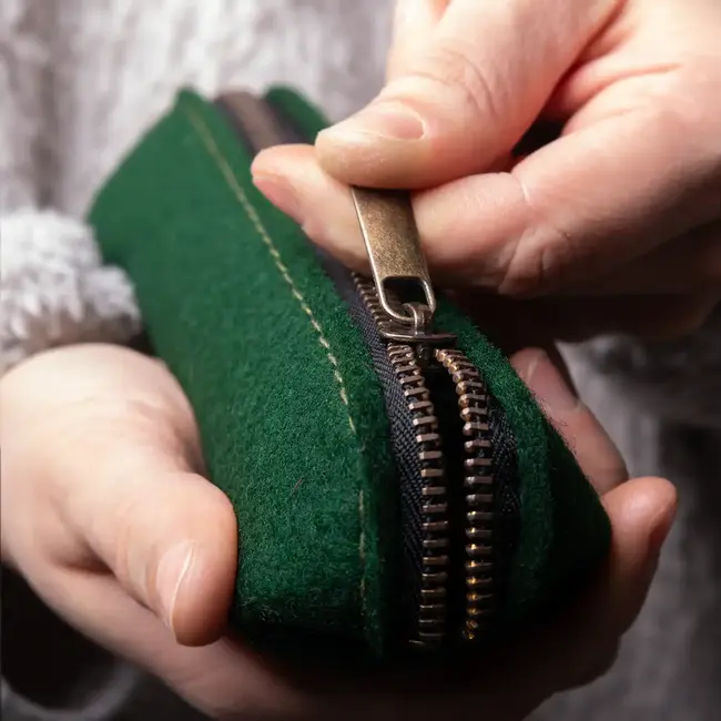 Small felt pencil case