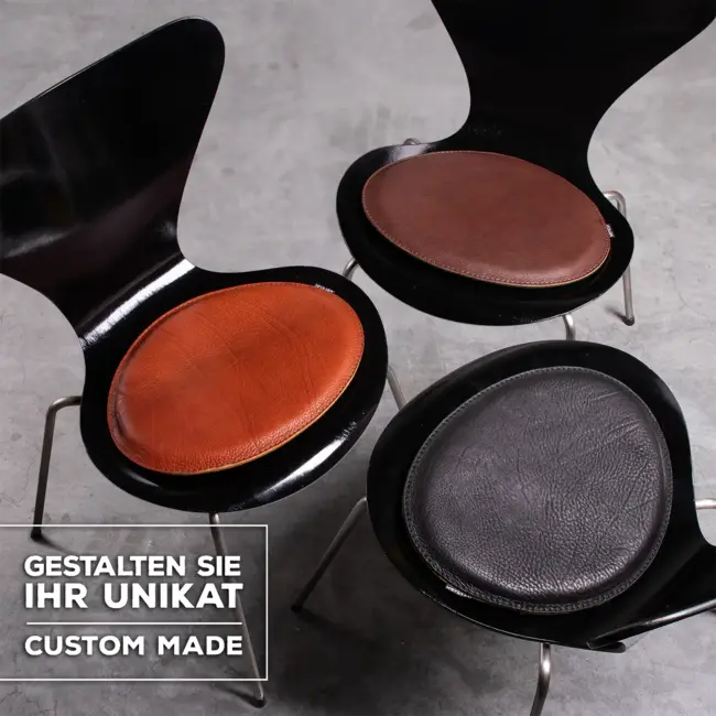 Seat cushion leather suitable for Serie 7, Fritz Hansen