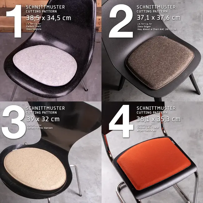 3 mm color samples for upholstered seat cushions