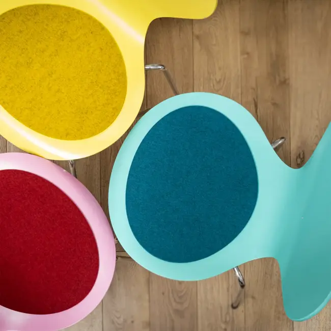Sitzauflage aus Filz passend für Fritz Hansen Serie 7