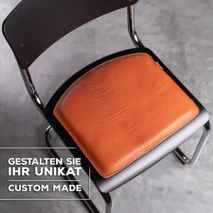 Chair cushion leather suitable for Thonet S 43 – with felt