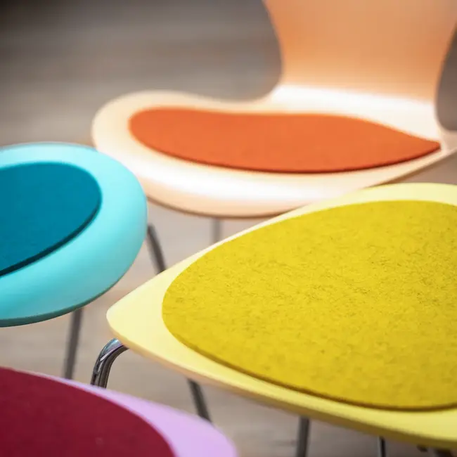 Seat pad of felt suitable for Fritz Hansen Series 7