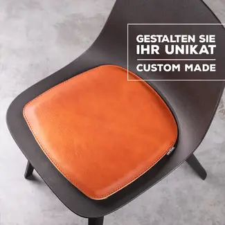 Stuhlkissen aus Leder passend für Odger von Ikea – mit Filz