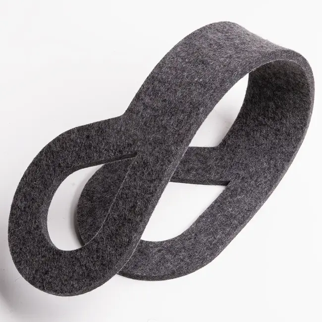 Door buffer handle of felt