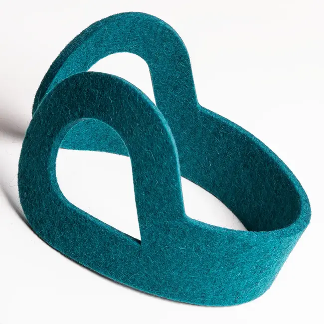 Door buffer handle of felt