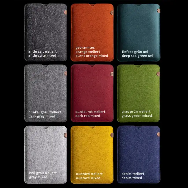 plain iPad sleeve felt, design: pure & clean