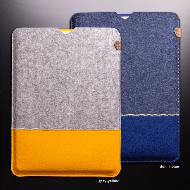 MacBook Hülle im Color Blocking Design aus Filz
