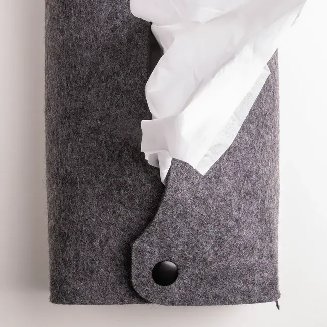 Tissue box felt cover
