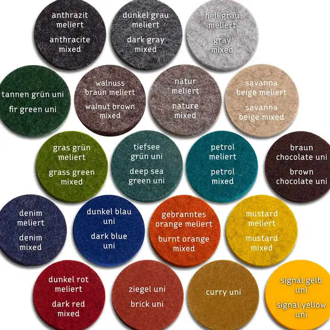 Tissue box felt cover