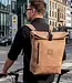Rolltop Rucksack aus Rindleder