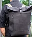 Backpack Leather with roll top